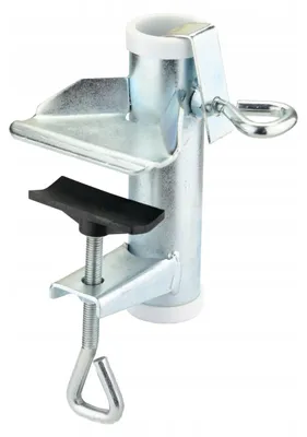 Imagen del producto de Soporte para sombrilla Videx, para barandillas de balcones, fabricado en metal galvanizado