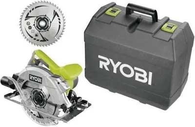Obrázok produktu pre Kotúčová píla RYOBI 1600 W, kotúč 190 mm 24 a 48 zubov, laser, kufrík, RCS1600-K2B