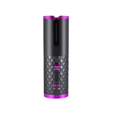 Imagen del producto de Varilla rizadora multifuncional, recargable por USB, inteligente y portátil, color gris