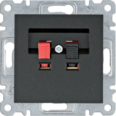 Immagine prodotto di Collegamento altoparlante, nero WL3313 Lumina Hager