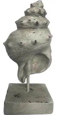 Produktbild von Dekoobjekt Lafiora Muschel Keramik 19,5 x 14,5 x 44 cm grau