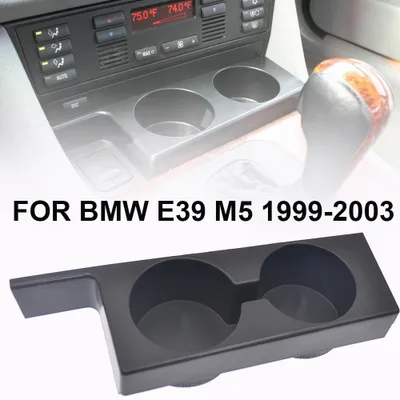 Produktbild von Auto-Frontkonsole 2-Loch-Getraenkehalter fuer BMW E39 5er 528i 525i 530i M5 99-03 Schwarz 150g