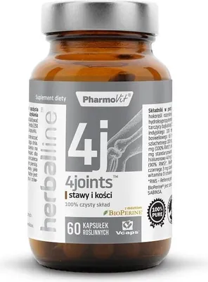 KAPSUŁKI NA STAWY I KOŚCI (4JOINTS) BEZGLUTENOWE 60 szt. - PHARMOVIT (HERBALLINE)
