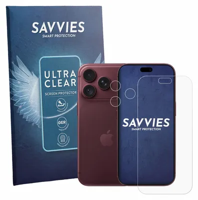 Produktbild von 18x Für Apple iPhone 18 Pro (Display+Kamera) Schutzfolie Savvies Displayschutz Display Schutz Folie Klar Transparent