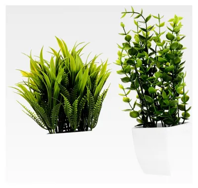 Produktbild von 2 Stück Kunstpflanzen Bonsai Naturgetreue Künstliche Topfpflanzen Pflegeleichte Dekoration Für Zuhause Und Büro
