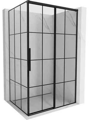 Obrázek produktu pro Mexen Rox sprchový kout posuvný pravý 120 x 90 cm, černá mřížka, černá - 8C2-120-090-70-77-P