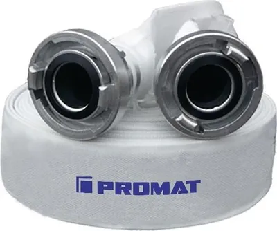 Productafbeelding van Bouw-/industrieslang, binnenmaat 75 mm, lengte 20 meter, wit