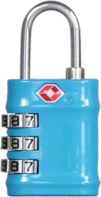 Zdjęcie produktu dla Zamek szyfrowy TSA do bagażu ROCK TA-0035 - niebieski