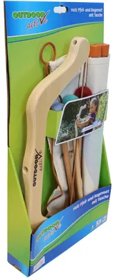 Produktbild von Holz Pfeil und Bogen Set mit Tasche - Outdoor Spielzeug