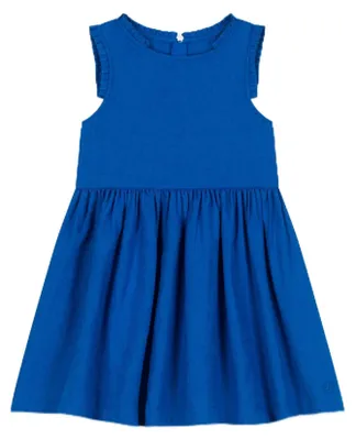 Zdjęcie produktu dla Sukienka bez rękawów dla dziewczynki Petit Bateau, model A0d0o, kolor: porcelana, rozmiar: 3 lata