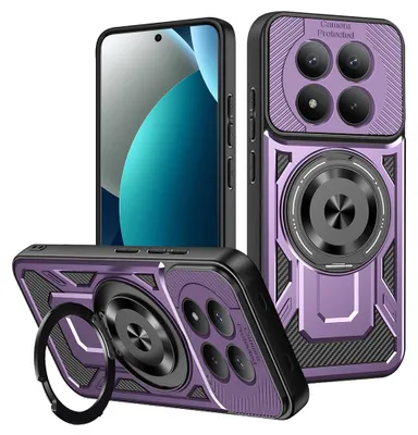 Zdjęcie produktu dla Techsuit RuggedCam etui z osłoną Xiaomi Redmi Note 15 Pro 4G - fioletowe