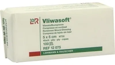 Productafbeelding van Vliwasoft: Vliesdoekcompressen, 5x5 cm, 100 stuks
