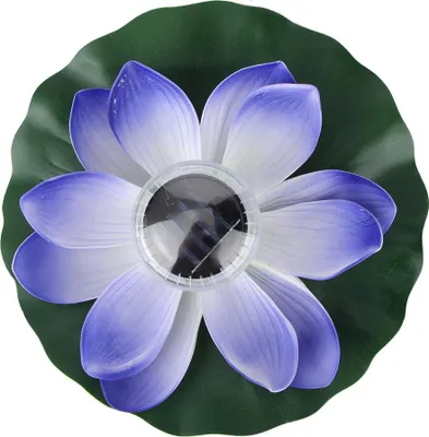 Produktbild von Solar Teich Lichter LED Farbe wechselnde Lotusblume Wasserdicht Schwimmende LampeLila