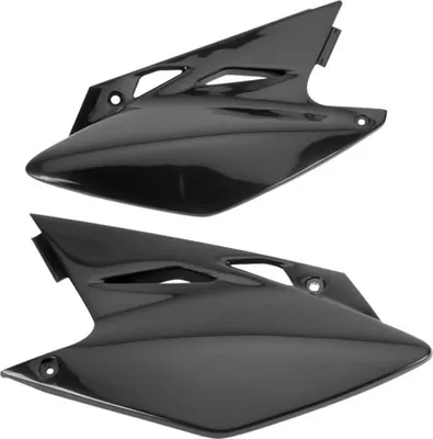 Immagine prodotto di Carenatura laterale UFO PLAST in 2 pezzi per Kawasaki KX F 450 cc, anni di produzione 2006-2008, colore: nero