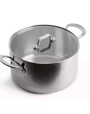Zdjęcie produktu dla Mauviel 1830 – garnek – 24 cm – stal nierdzewna – do wszystkich rodzajów kuchenek
