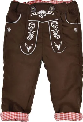 Produktbild von BONDI Baby Jungen Kunstlederhose - lang gefüttert 91586 | Braun Größe: 74