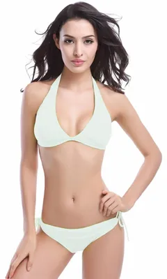 Produktbild von Womens Bikini Underwire Push Up Swimsuit High Cut y Bathing Suit (Weiß)