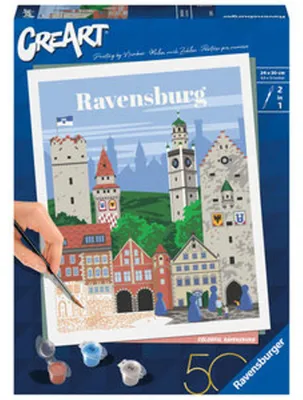 Obrázok produktu pre Ravensburger 23685, Obrazy v balení, Chlapec / dievča, Súprava farieb s číslami