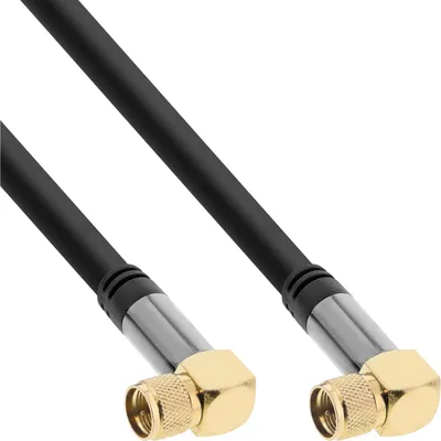 Zdjęcie produktu dla InLine 69101G, 1 m, F-Typu, F-Typu, Czarny