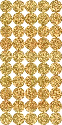 Produktbild von Sticker "Kreise gold", 200 Stück