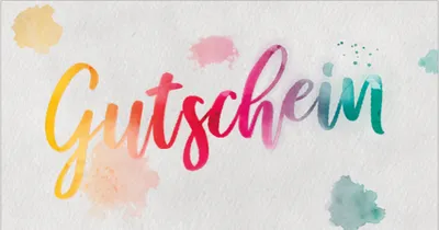 Produktbild von PRICARO Geschenkgutschein "Aquarell", 10 Stück