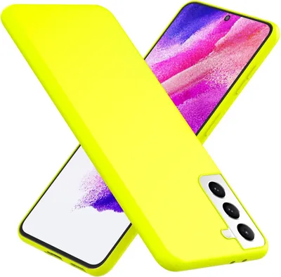 Produktbild von NALIA Bunte Neon Silikonhülle für Samsung Galaxy S21 FE Gelb