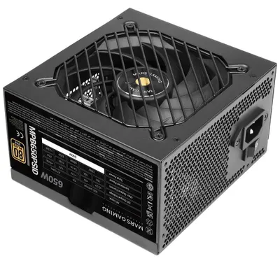 Zdjęcie produktu dla Mars Gaming MPB650PSID, 650 W, 200 - 240 V, 650 W, Czarny, 145 mm, 150 mm
