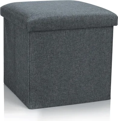Produktbild von com-four® Faltbarer Hocker - Sitzhocker mit Stauraum - Aufbewahrungsbox zum Sitzen - 40 L