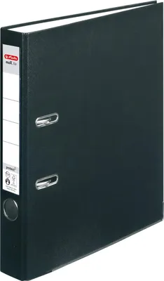 Produktbild von 10 X Herlitz 5450804 Ordner maX.file protect (A4, 5 cm, mit Einsteckrückenschild) schwarz