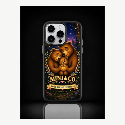 Image de Coque de protection pour iPhone 15 Pro, étui de téléphone avec un petit motif – LUNØIR ©