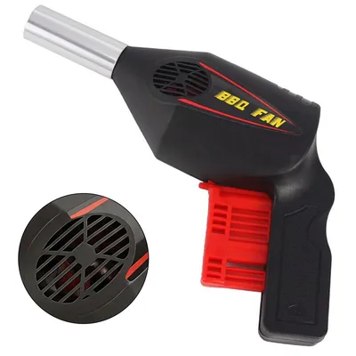 Produktbild von BBQ Grillgebläse Handkurbel, tragbar ohne Strom, starker Luftstrom 6–7 m/s, für Holzkohle Grill, Lagerfeuer & Outdoor Camping, kompakt & leicht