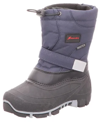 Produktbild von Sneakers Jungen-Tex-Allwetterstiefel Warmfutter Blau-Schwarz, Farbe:blau, EU Größe:38