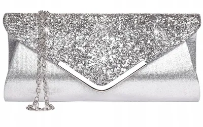 Image de Sac à bandoulière élégant en brocart, argent, matière synthétique, 24x15x6 cm
