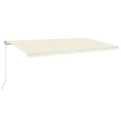 Image de vidaXL Store manuel rétractable 600x350 cm Crème