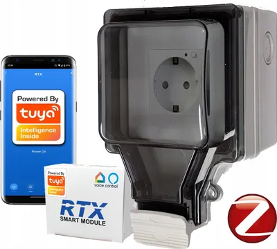 Produktbild von RTX Smart-Außenaufputzdose für Garten TUYA ZigBee Energiemessung