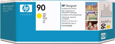 Obrázok produktu pre HP Žltá tlačová hlava a čistiaca jednotka tlačovej hlavy 90 DesignJet, Rad tlačiarní HP DesignJet 4000/4500, Atramentový, Žltá, C5057A, Singapúr, 35,6 mm