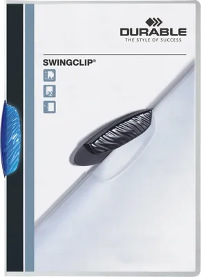 Obrázok produktu pre DURABLE 226006 Swingclip blau Transl. 25st.