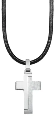 Obrázek produktu pro Kinder Lederkette mit Kreuz Anhänger s.Oliver Jewelry Modell: 2024225