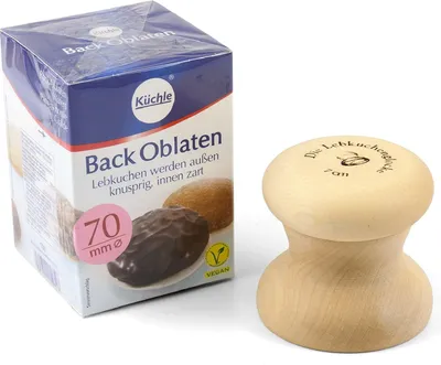 Produktbild von Lebkuchenglocke Set | einfache Handhabung | inklusive Oblaten | Durchmesser: 7 cm | ideal für kreative Lebkuchenbäckerei