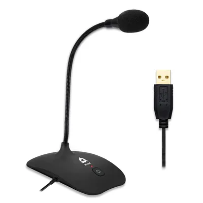 Produktbild von KLIM Talk, Tischmikrofon, Kabelgebunden, USB, Schwarz, USB, 43 mm