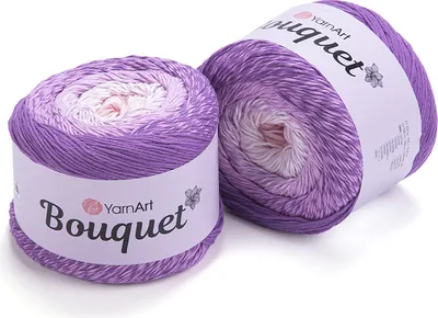 Produktbild von YarnArt Bouquet Garn 100% Baumwolle, Ombre-Effekt, 500m/250g, Vielseitig & Atmungsaktiv