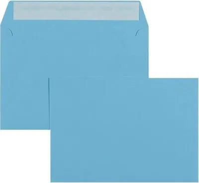 Produktbild von Briefumschläge C5 100g/qm haftklebend VE=100 Stück intensivblau