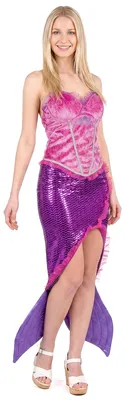 Immagine prodotto di Costume da sirena donna fishwife rosa-viola - S
