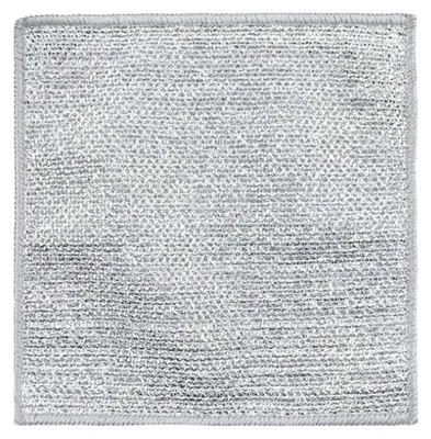 Immagine prodotto di Panno per la pulizia, realizzato in microfibra ecologica, versatile per l'uso in cucina, confezione da 50 pezzi, acciaio, doppio strato