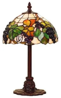 Image de Lampe de table Tiffany en vitrail 22 × 36