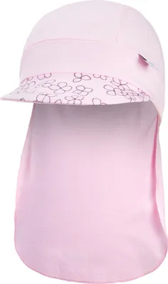 Produktbild von Piraten Schildmütze dünn Outlast® - Babyrosa/Babyrosa Blümchen, 5 | 49-53 cm
