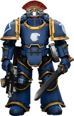 Produktbild von Warhammer The Horus Heresy Actionfigur 1/18 Ultramarines Legion MKIII Tactical Squad Sergeant with Power Sword 20 cm