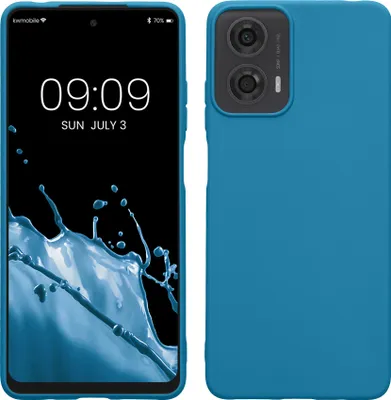 Produktbild von kwmobile Hülle kompatibel mit Motorola Moto G24 / E14 / G04 / G04s Hülle - weiches TPU Silikon Case - Cover geeignet für kabelloses Laden -