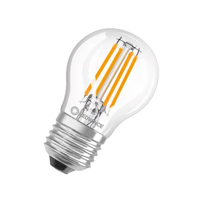 Produktbild von LEDV LED Tropfen 5,5-60W/827 806lm 2Stk E27 Filament klar 300° EEK D
