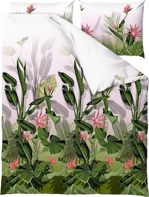 Obrázek produktu pro Ložní prádlo, 100% bavlna, vysoká kvalita 140x200 Amazonia Amazonia, listy, květy